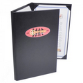 Leatherette 3 Fold Panel Pocket Menu Cover (8 1/2"x14")